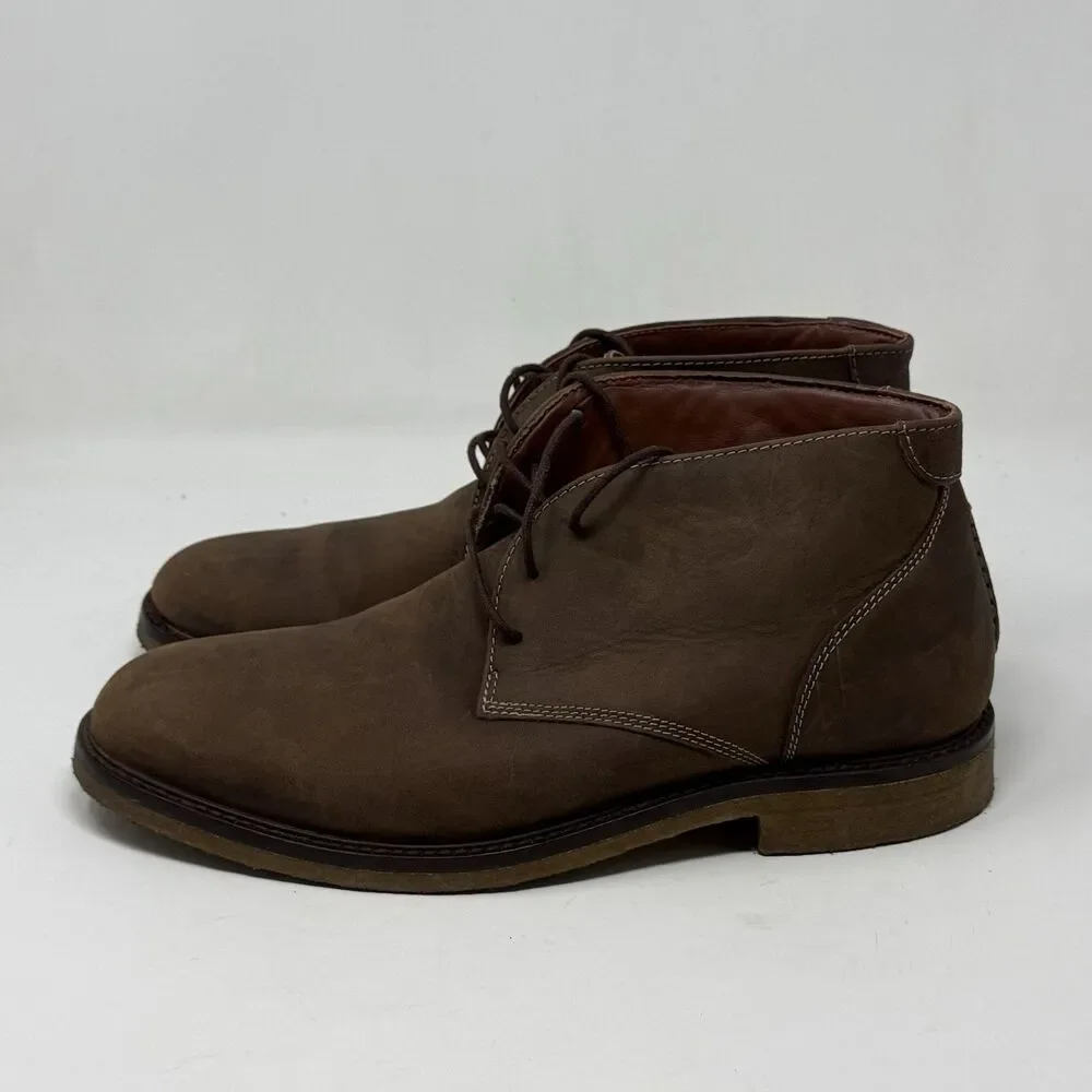 Johnston Murphy Copeland Chukka Boots Mens 9 M Brown Sheepskin Leather Classic